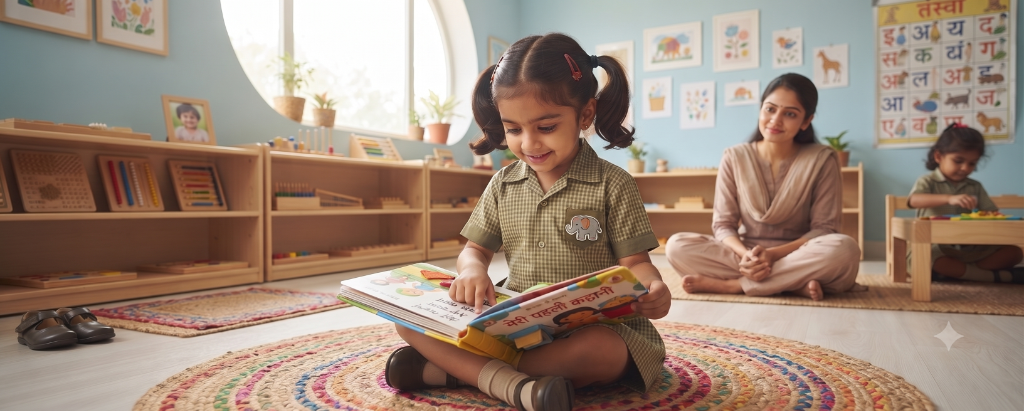 Nursery students at Oxford Public School